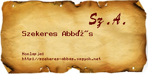 Szekeres Abbás névjegykártya
